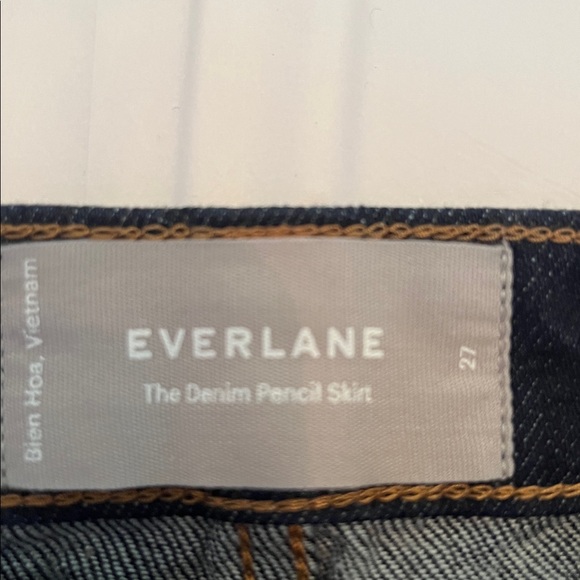 Everlane Denim Pencil Skirt - Picture 7 of 8